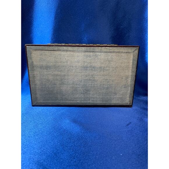 Vintage Wooden Keepsake Box Tile Lid with Pheasant Birds - Picture 4 of 6